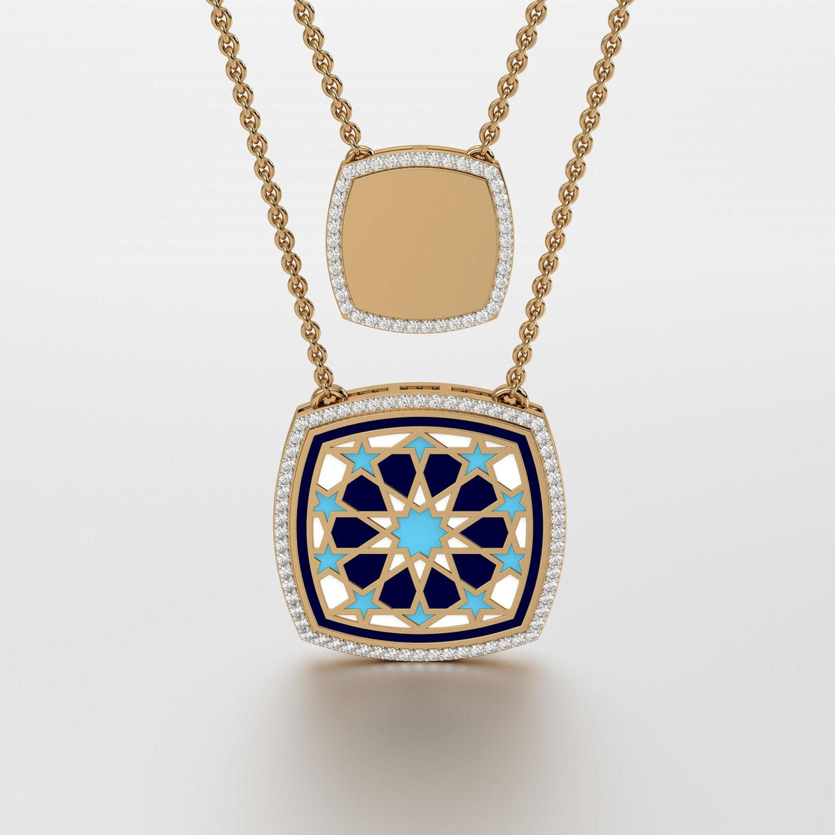 #Pattern & Color_Arabesque Rosette Skyblue
