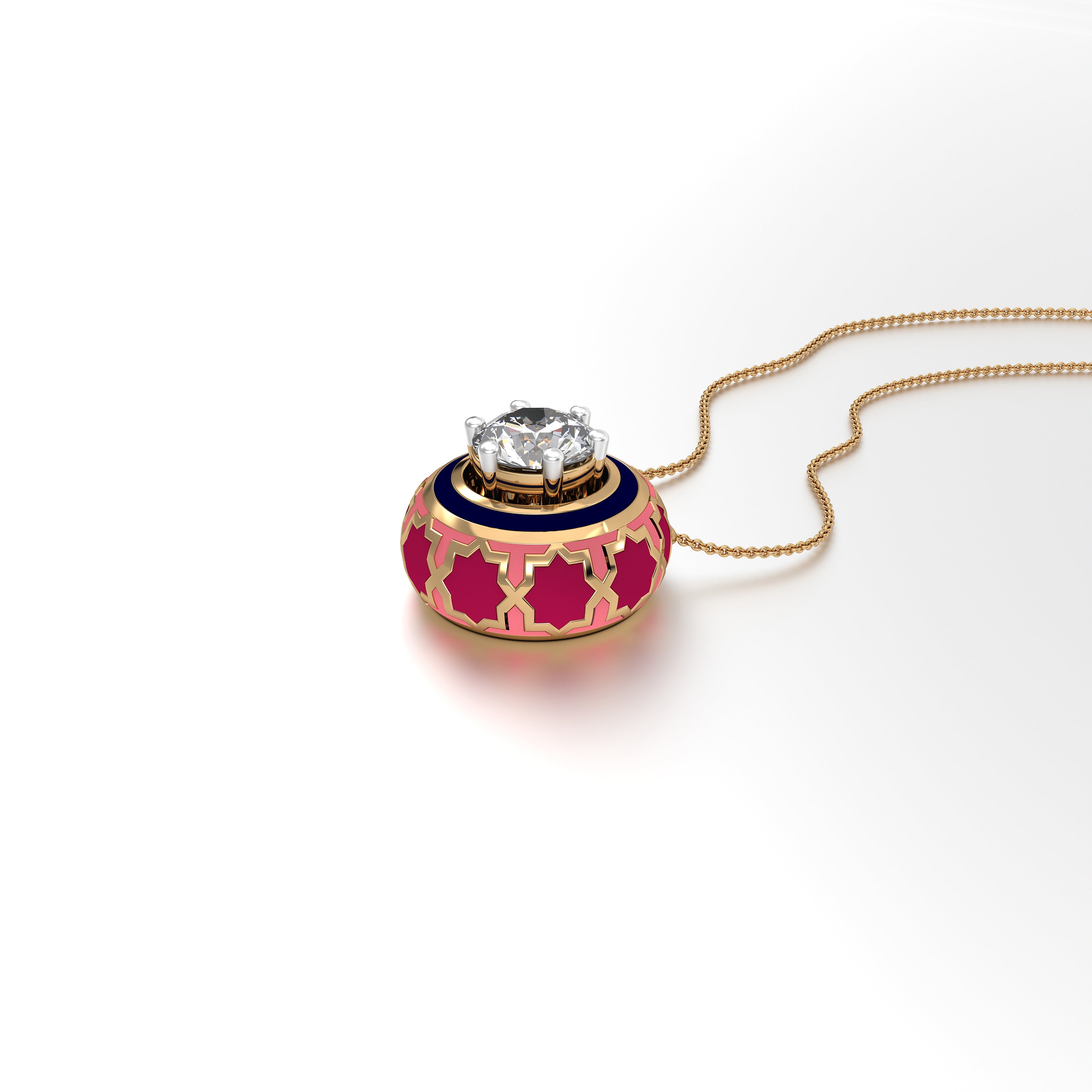 #Pattern & Color_Moroccan Zellij Cardinal Red