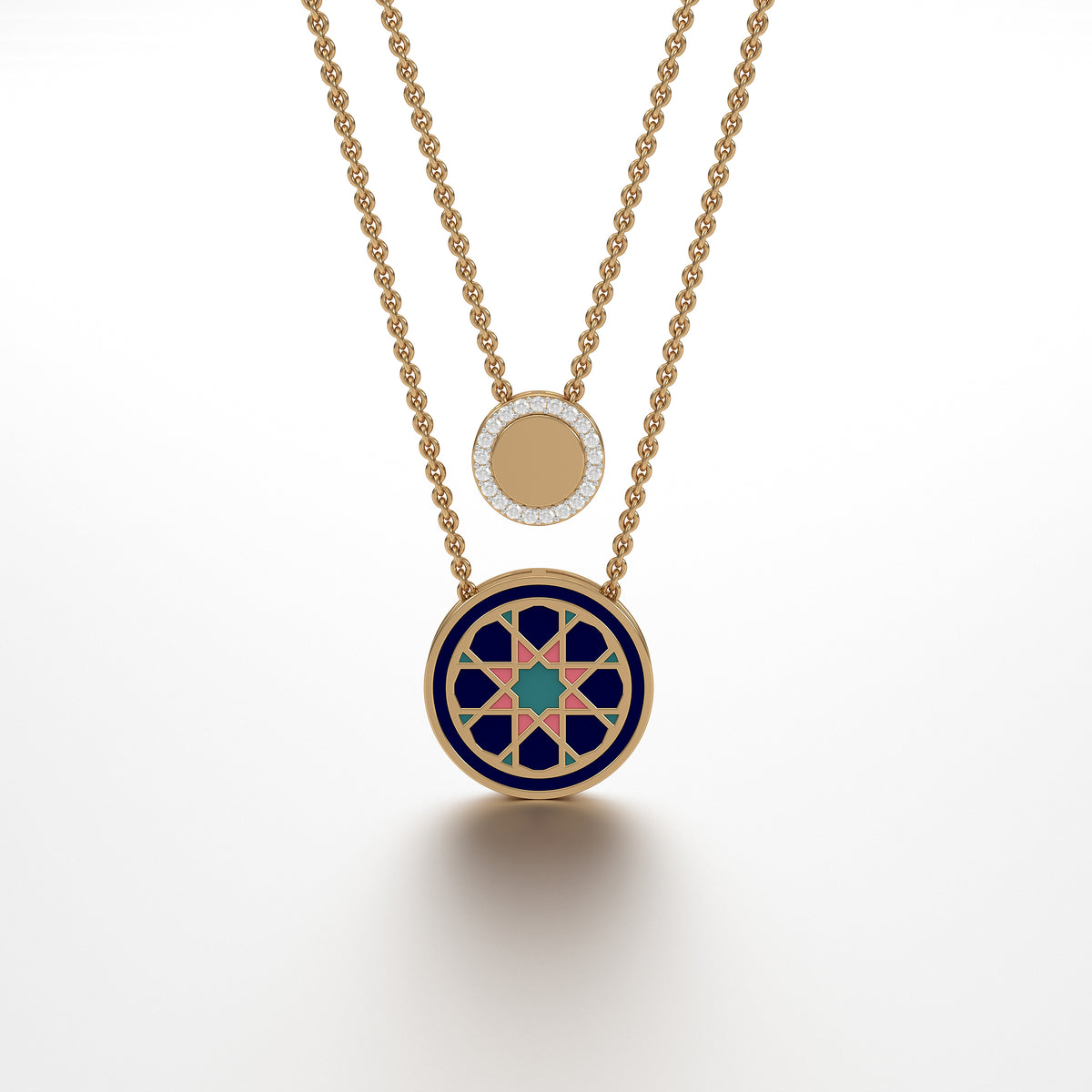#Pattern & Color_Arabesque Rosette Pastel Turquoise
