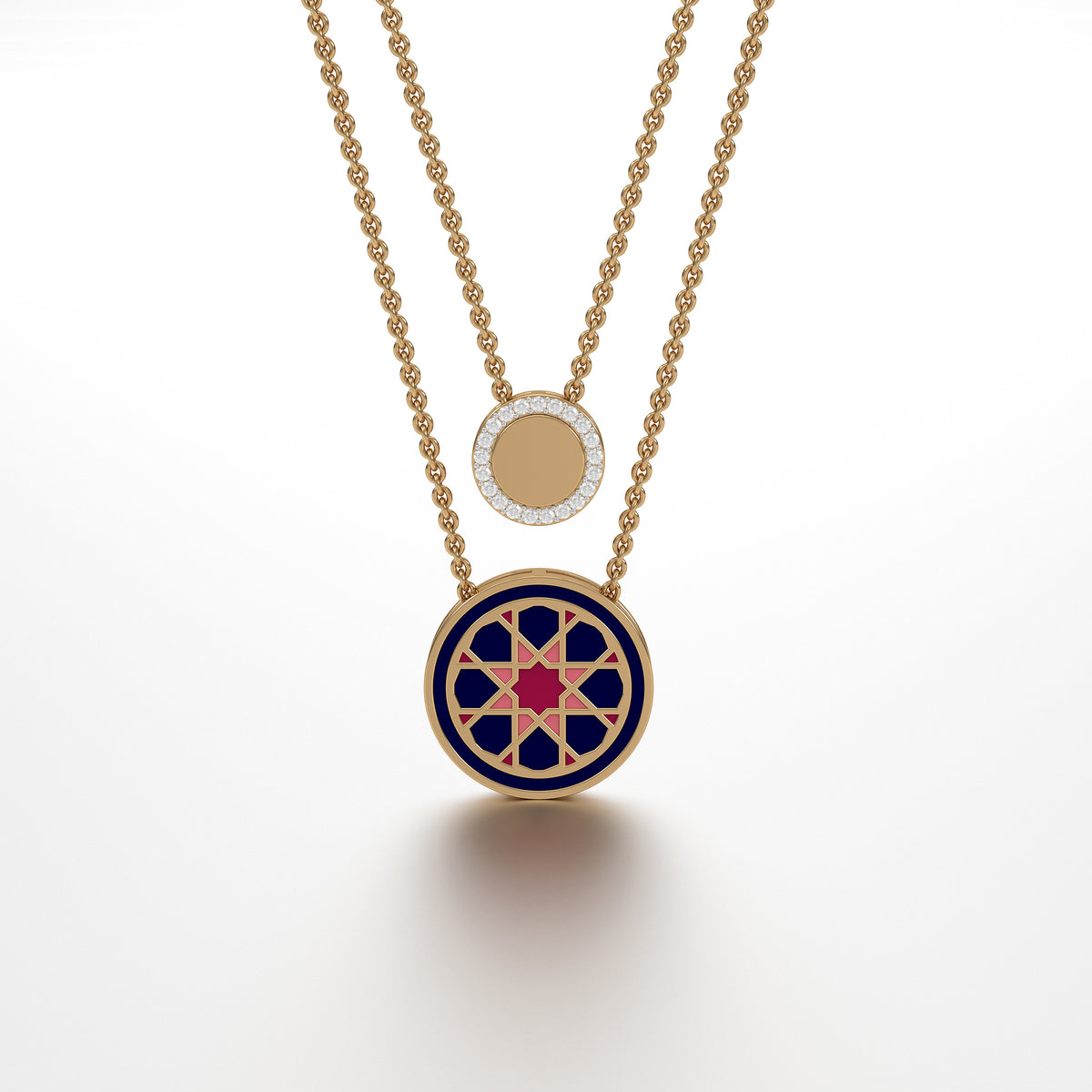 #Pattern & Color_Arabesque Rosette Cardinal Red
