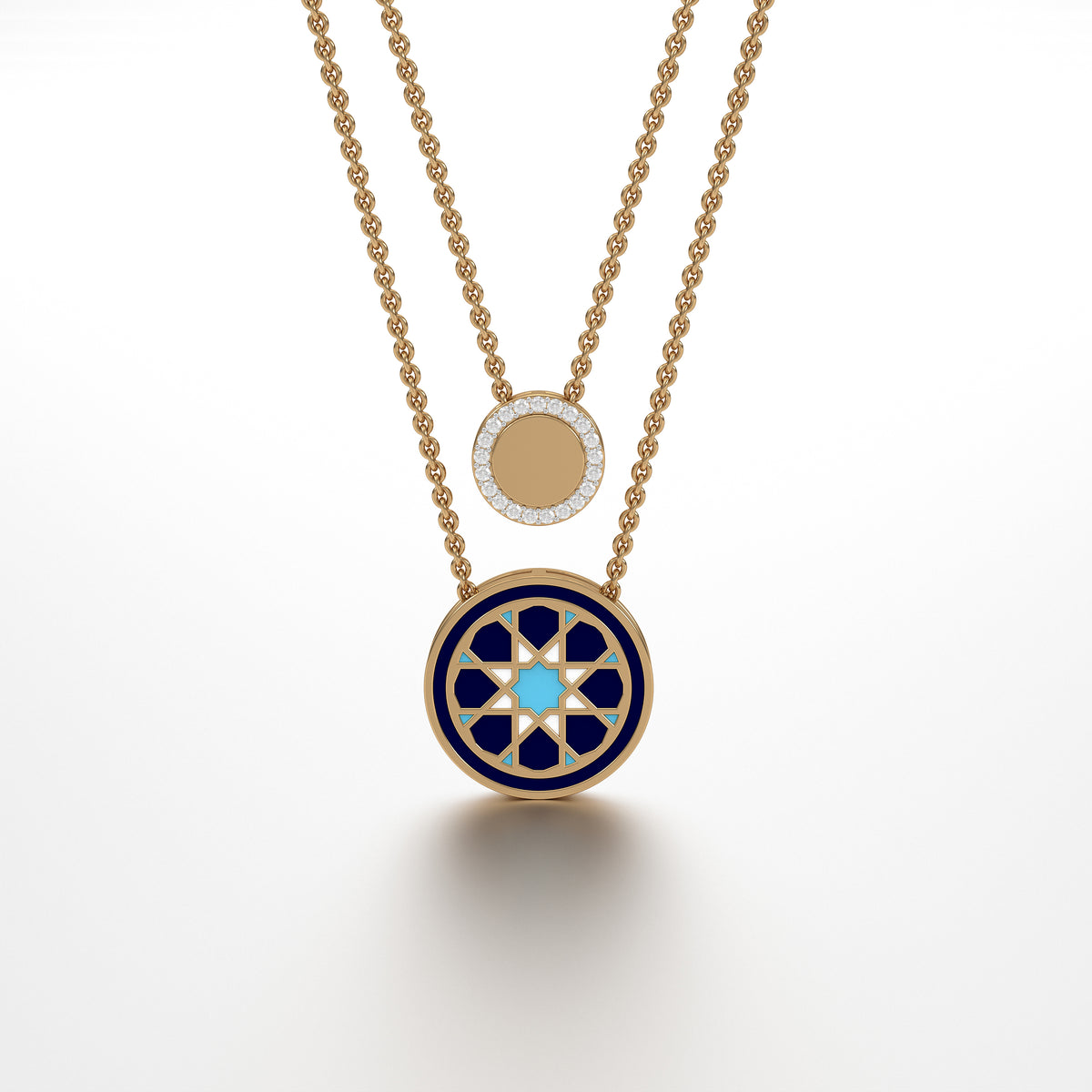 #Pattern & Color_Arabesque Rosette Skyblue