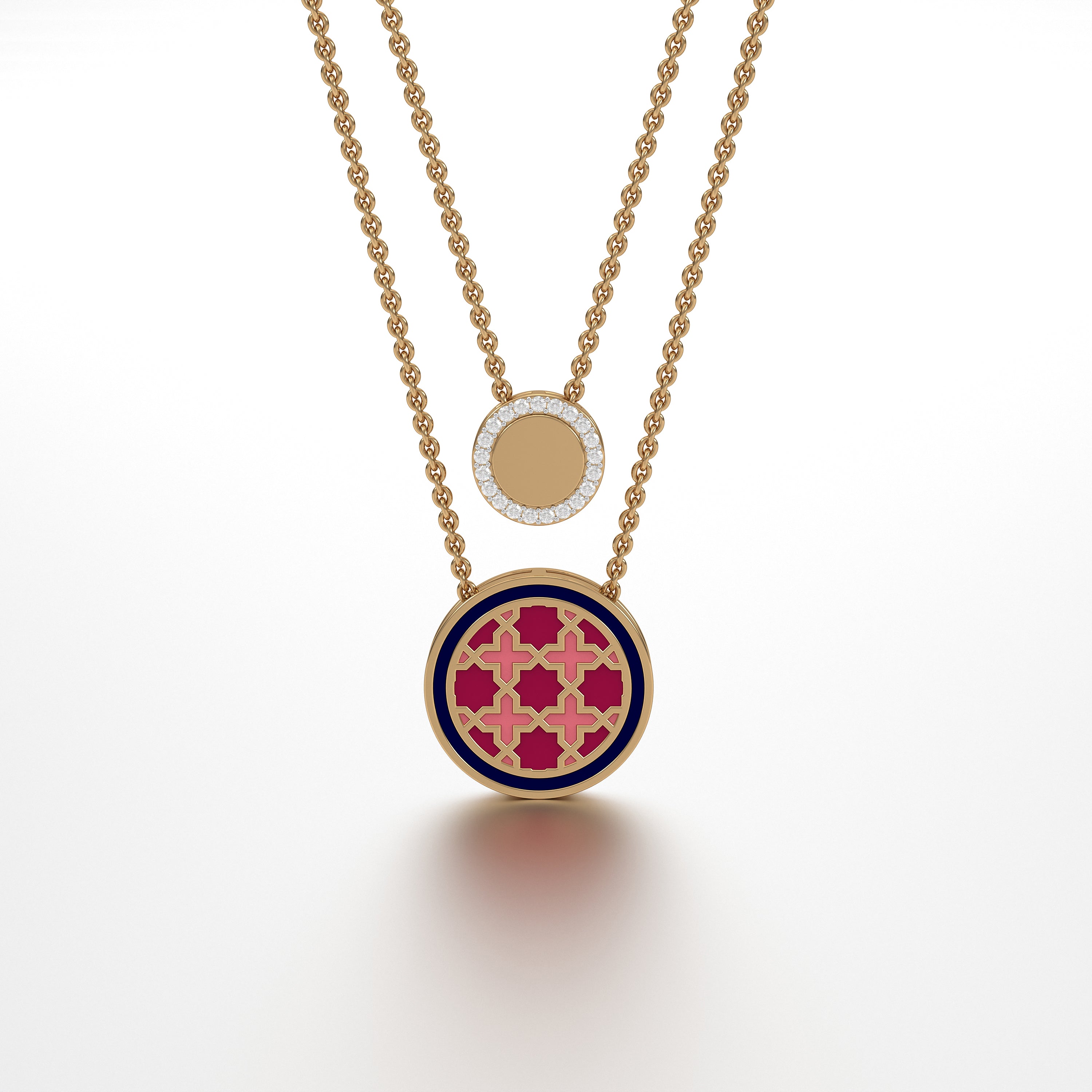 #Pattern & Color_Moroccan Zellij Cardinal Red