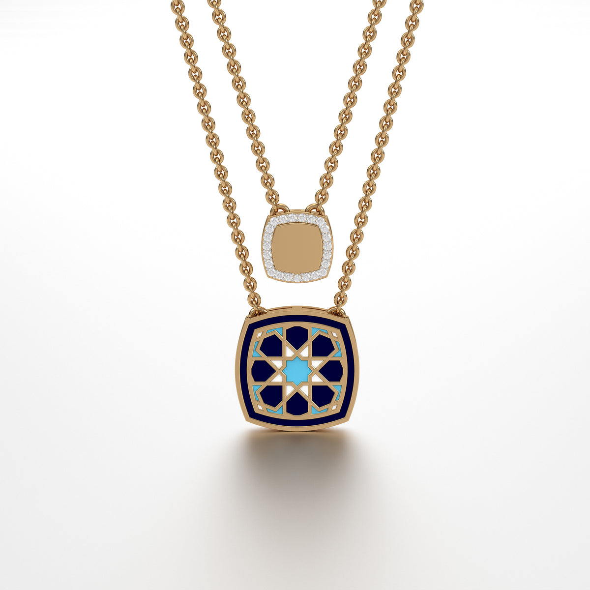 #Pattern & Color_Arabesque Rosette Skyblue