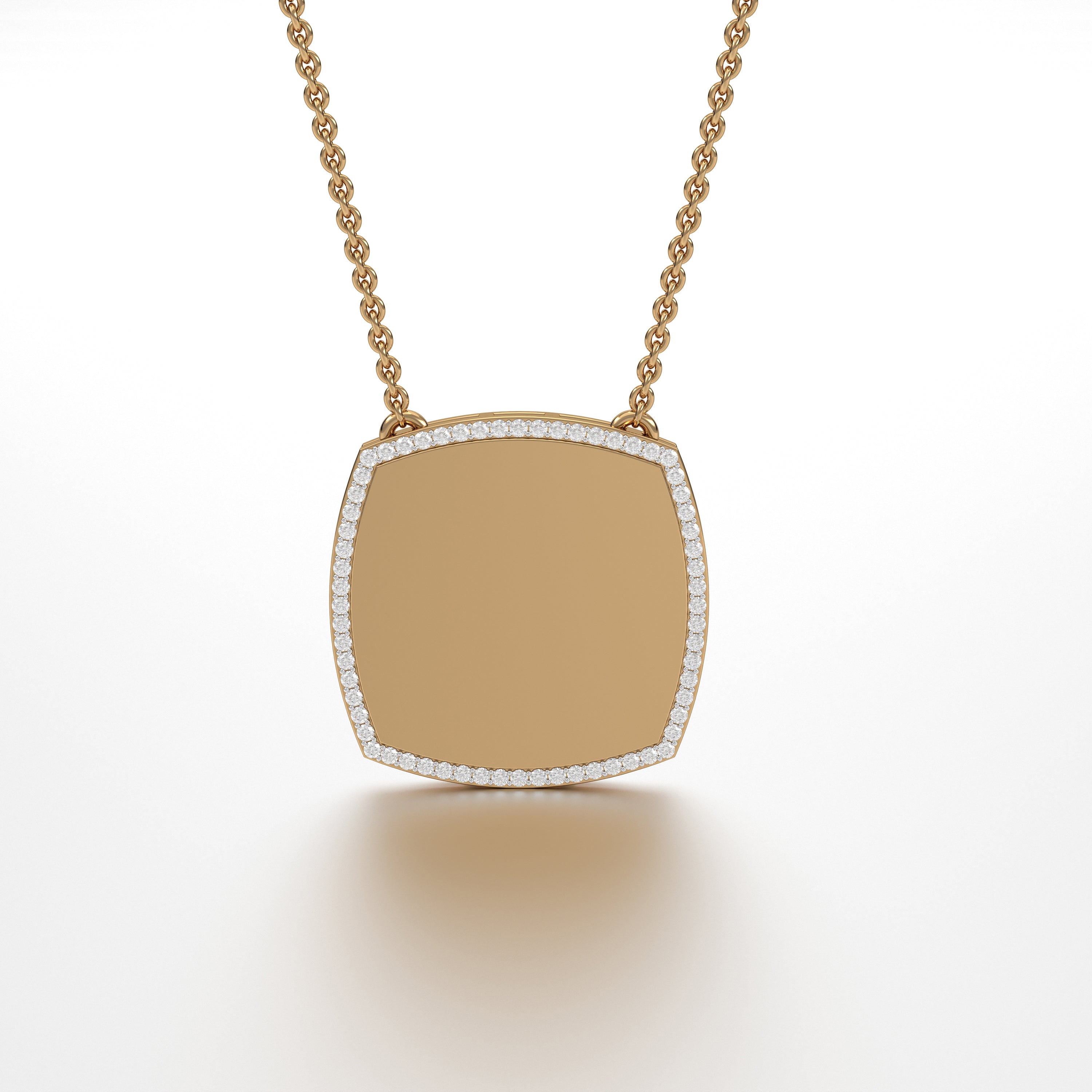 Aurm Cushion - 'With Diamond Lining' - Pendant Large