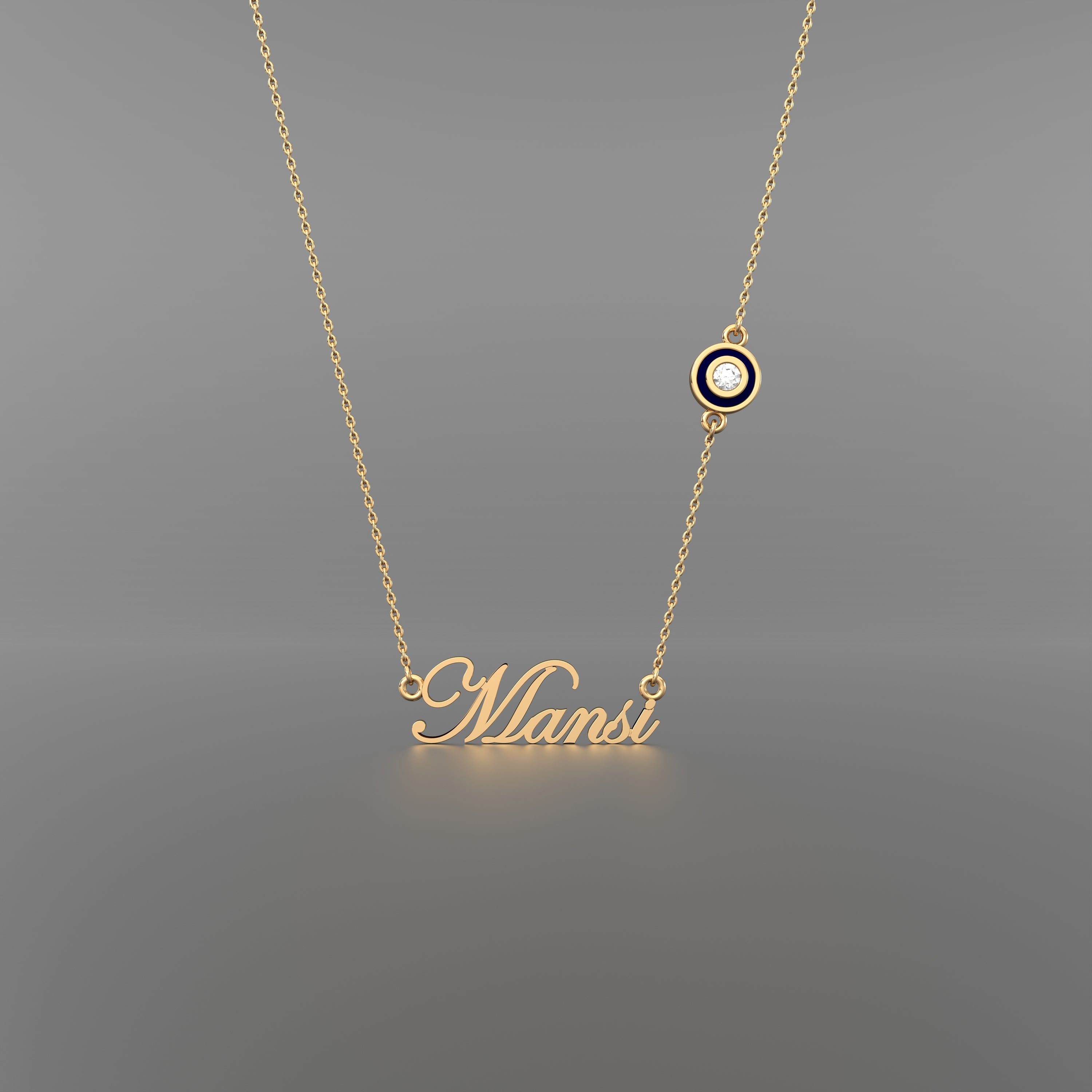 #Pattern & Color_Signature SOHNAA Diamond Charm Prussian Blue