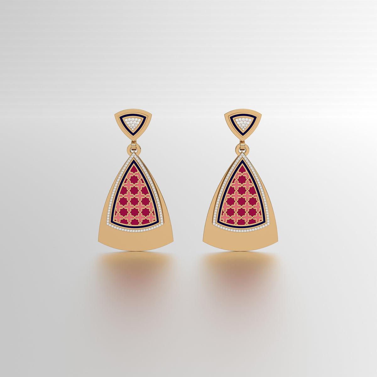 #Pattern & Color_Moroccan Zellij Cardinal Red