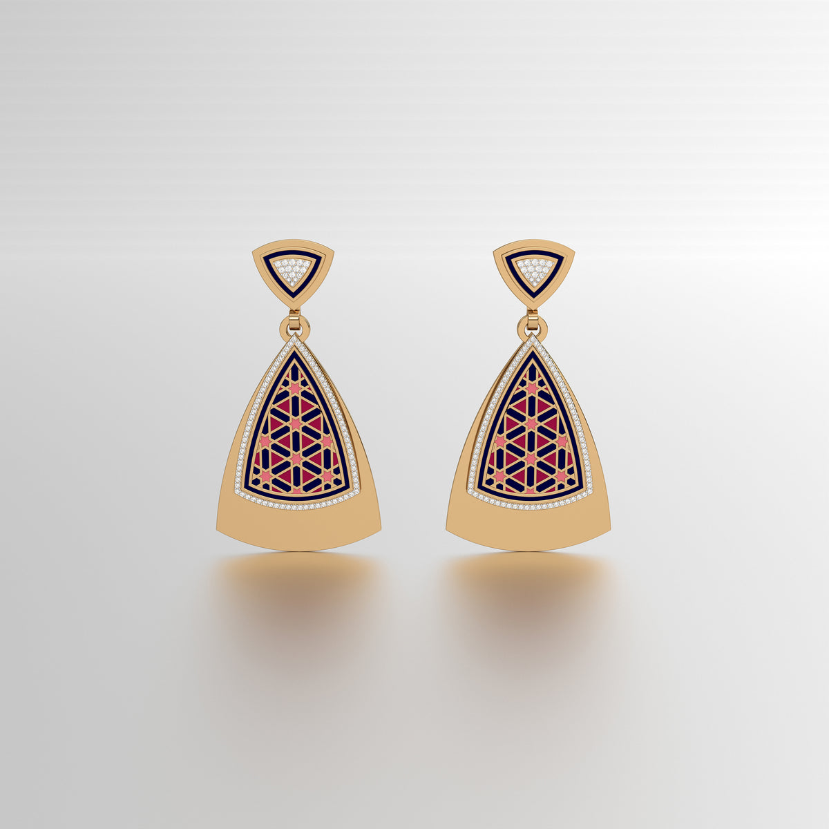 #Pattern & Color_Persian Girih Cardinal Red
