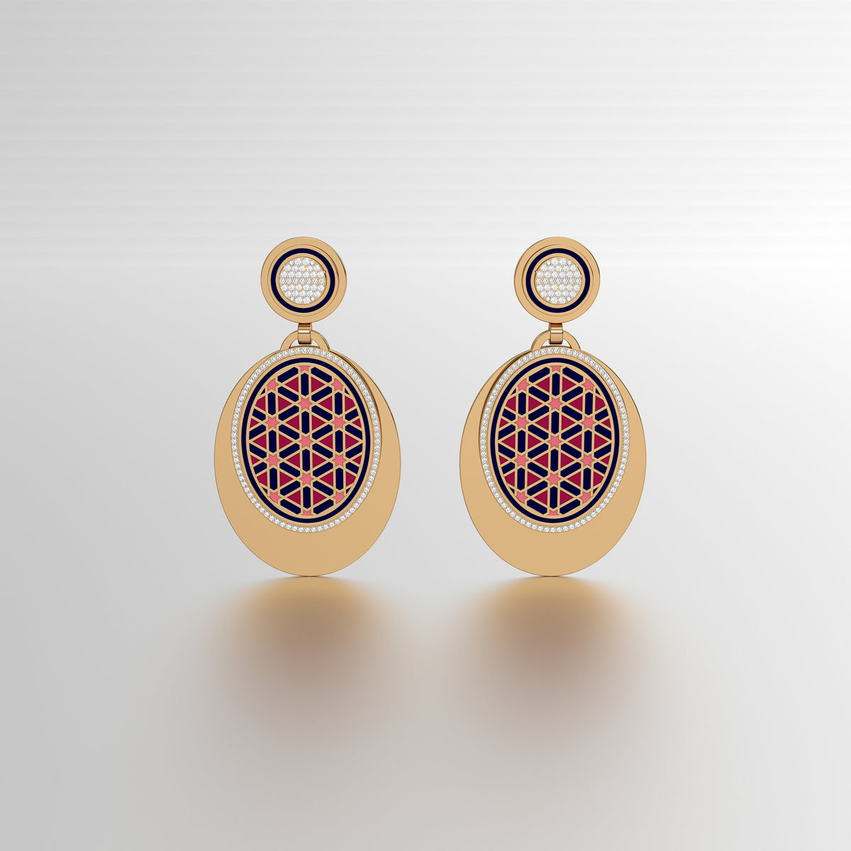 #Pattern & Color_Persian Girih Cardinal Red