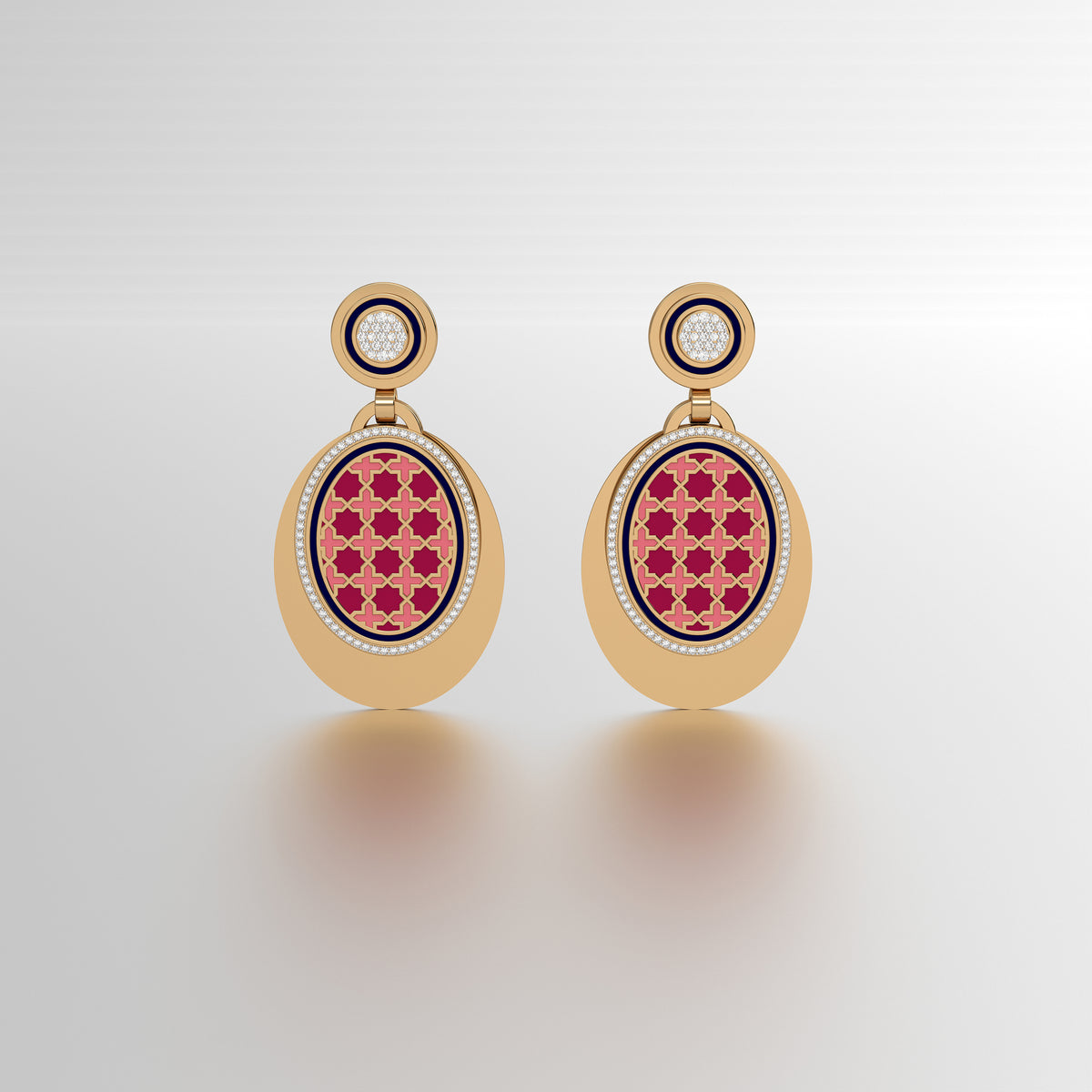 #Pattern & Color_Moroccan Zellij Cardinal Red