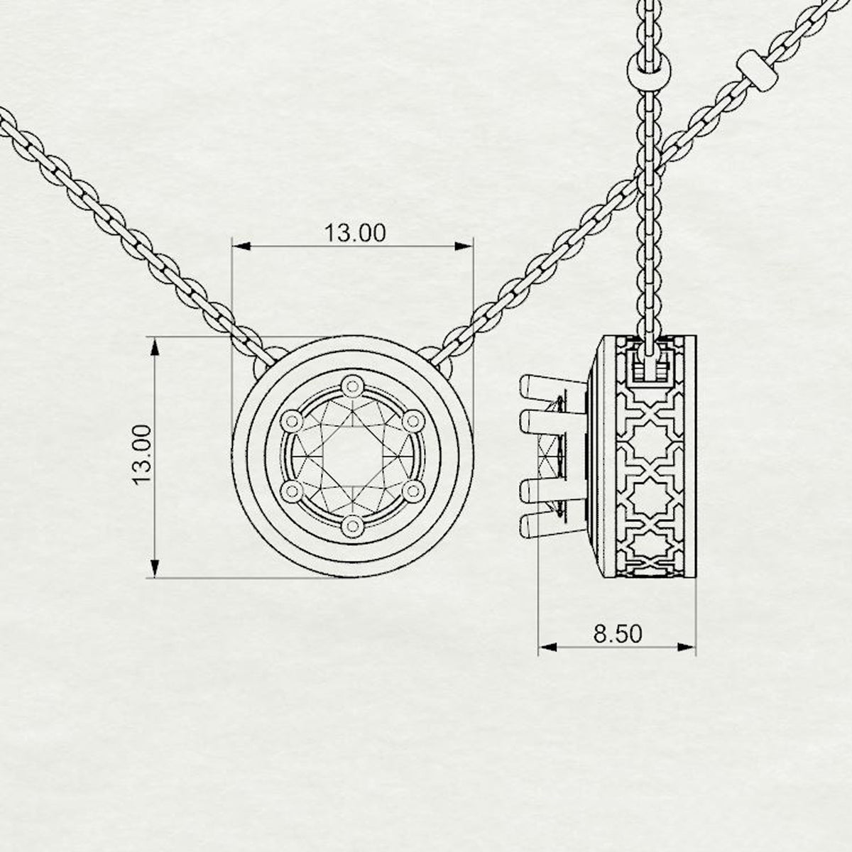 Aaliyah Divine Solitaire Mangalsutra Large