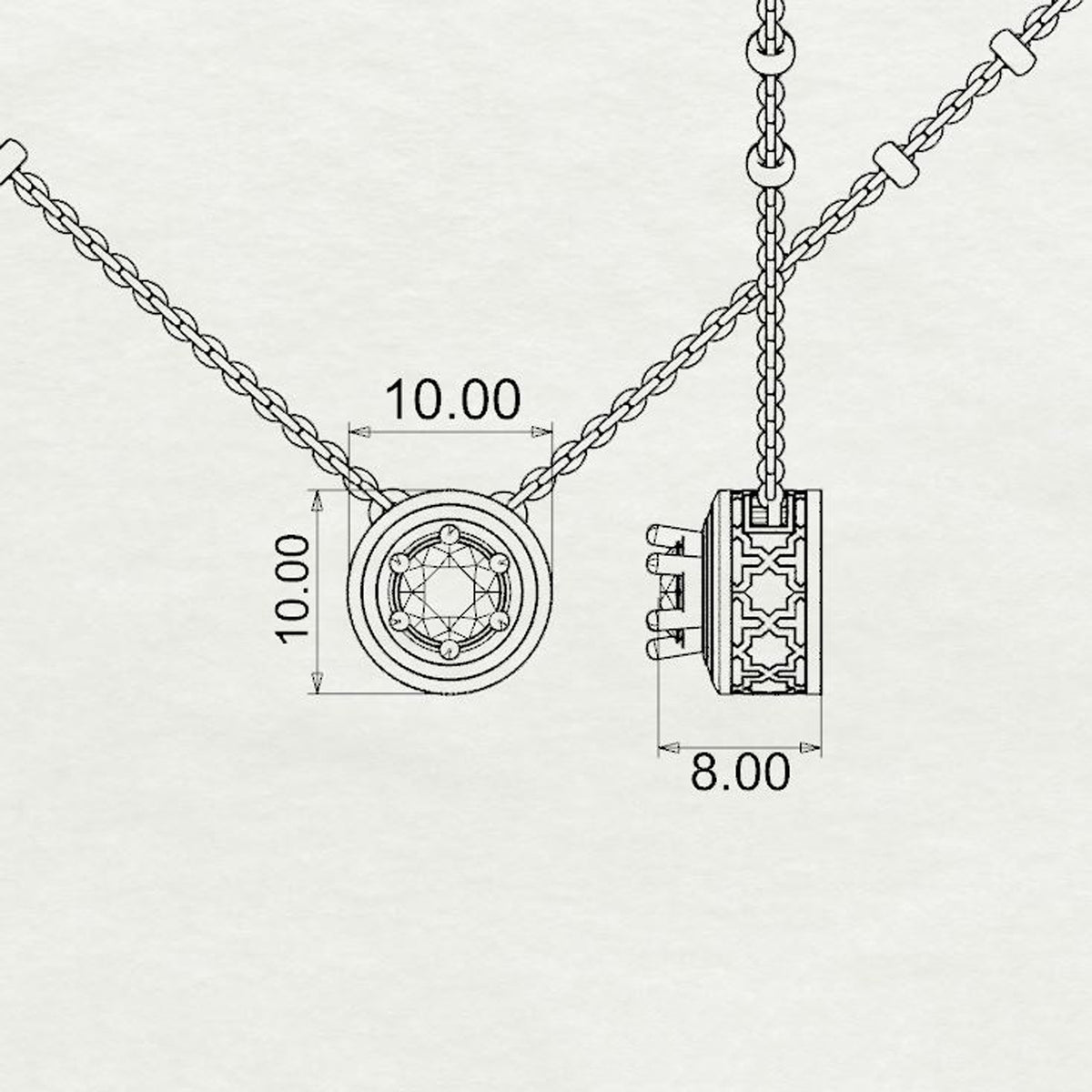 Aaliyah Divine Solitaire Mangalsutra Small