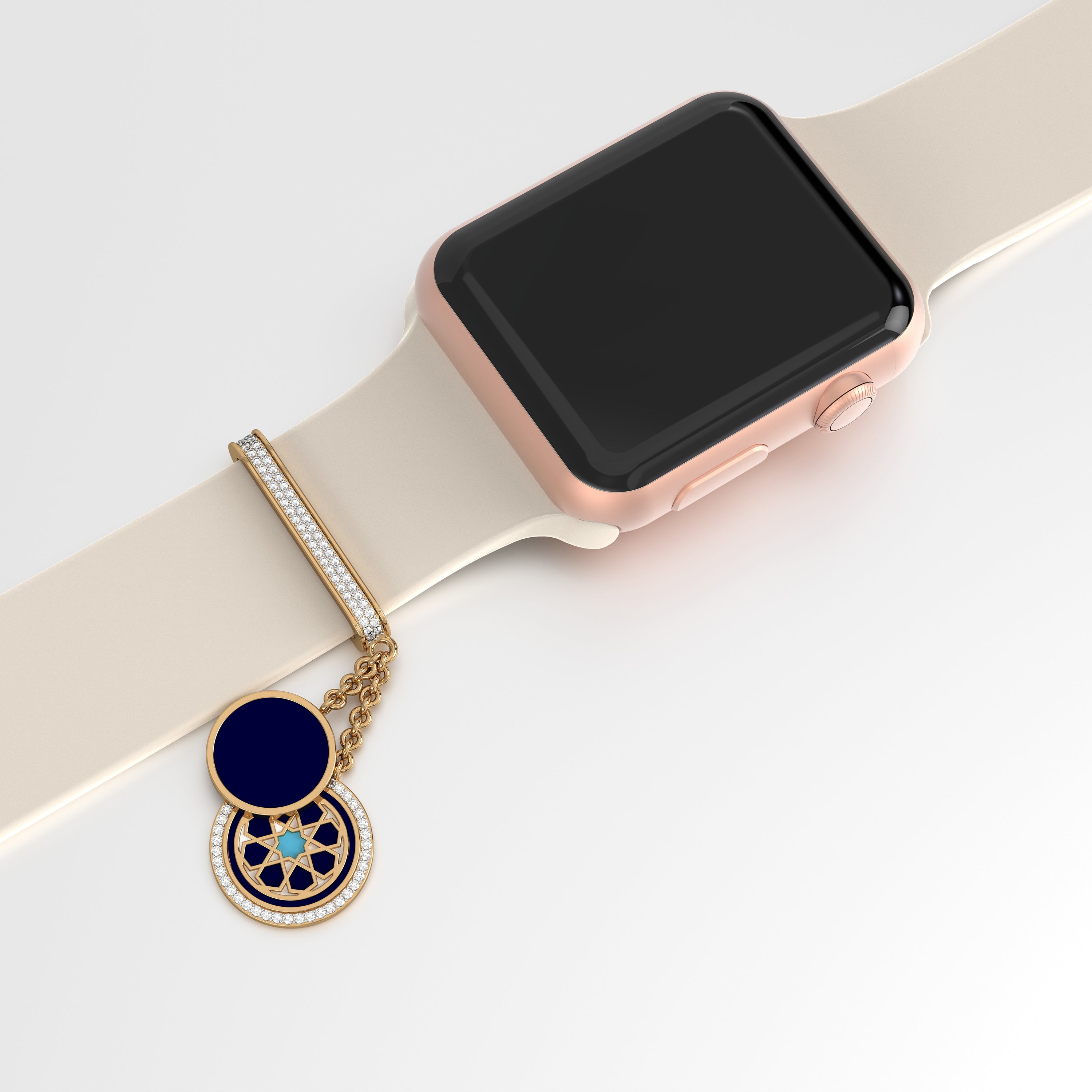 #Pattern & Color_Arabesque Rosette Skyblue