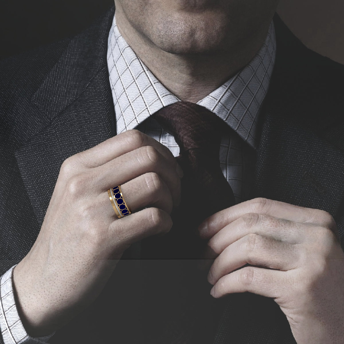 Aariz single line ring