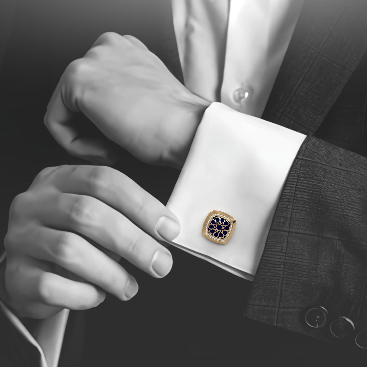 Zayd Cushion Cufflink