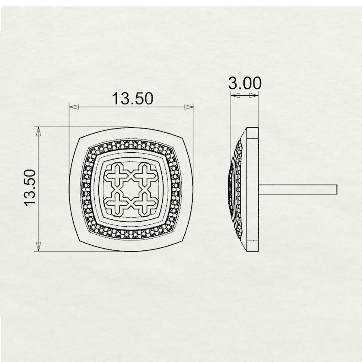 Aynur Cushion Studs Small