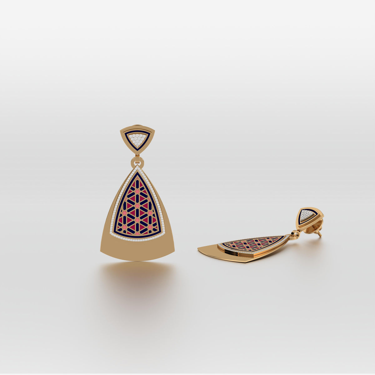 #Pattern & Color_Persian Girih Cardinal Red