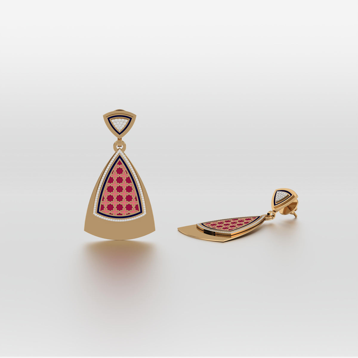 #Pattern & Color_Moroccan Zellij Cardinal Red