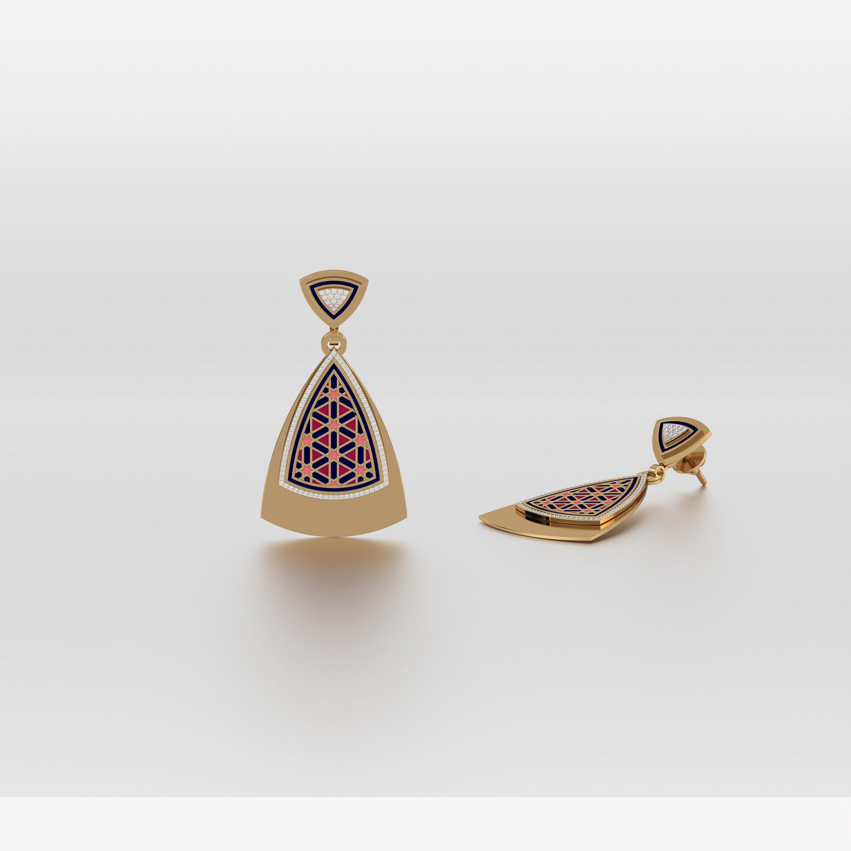 #Pattern & Color_Persian Girih Cardinal Red
