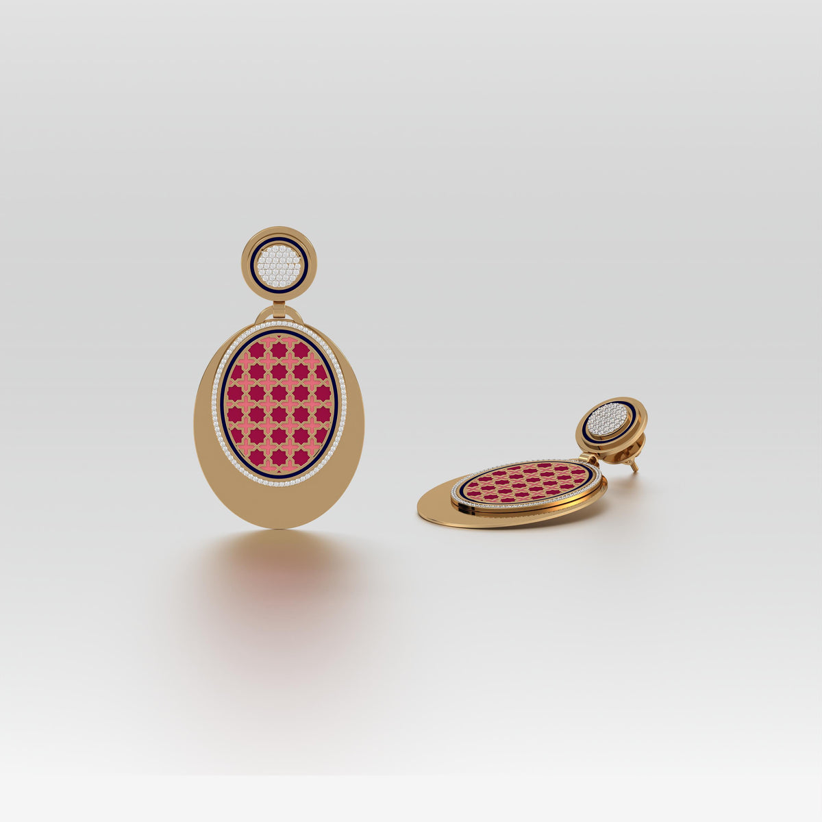 #Pattern & Color_Moroccan Zellij Cardinal Red