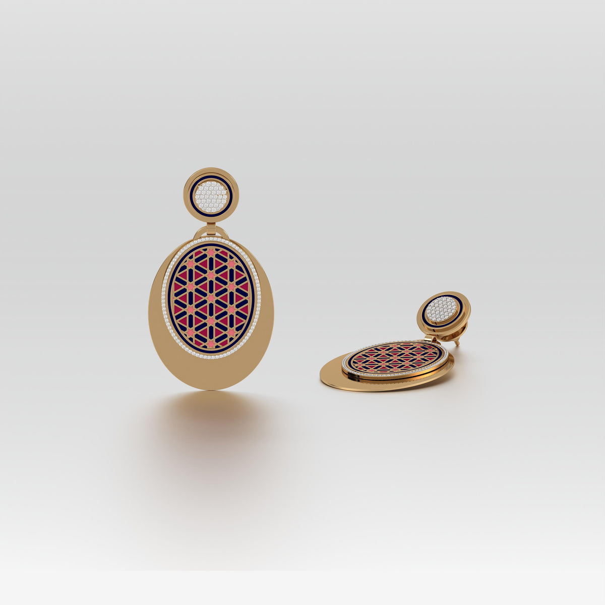 #Pattern & Color_Persian Girih Cardinal Red