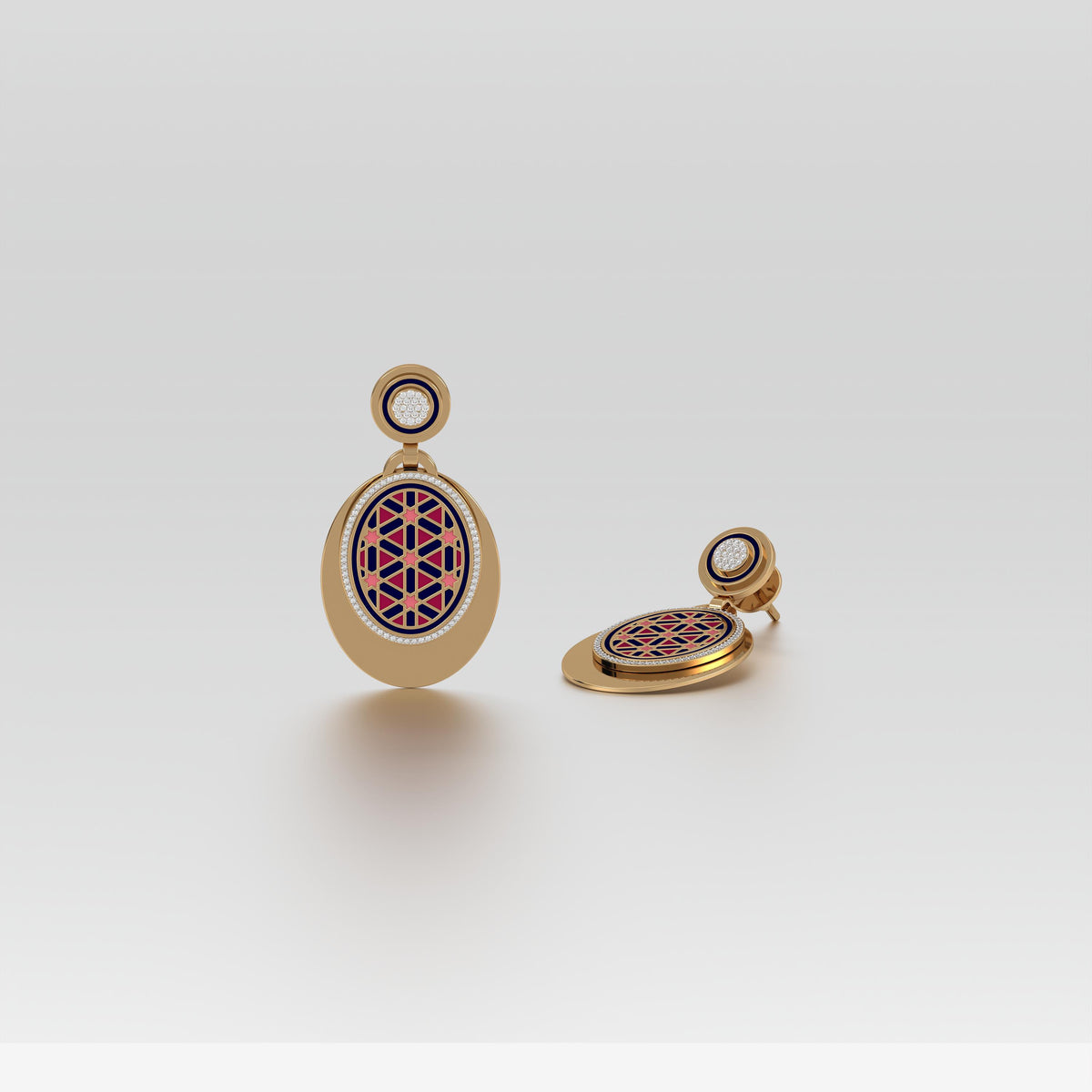 #Pattern & Color_Persian Girih Cardinal Red
