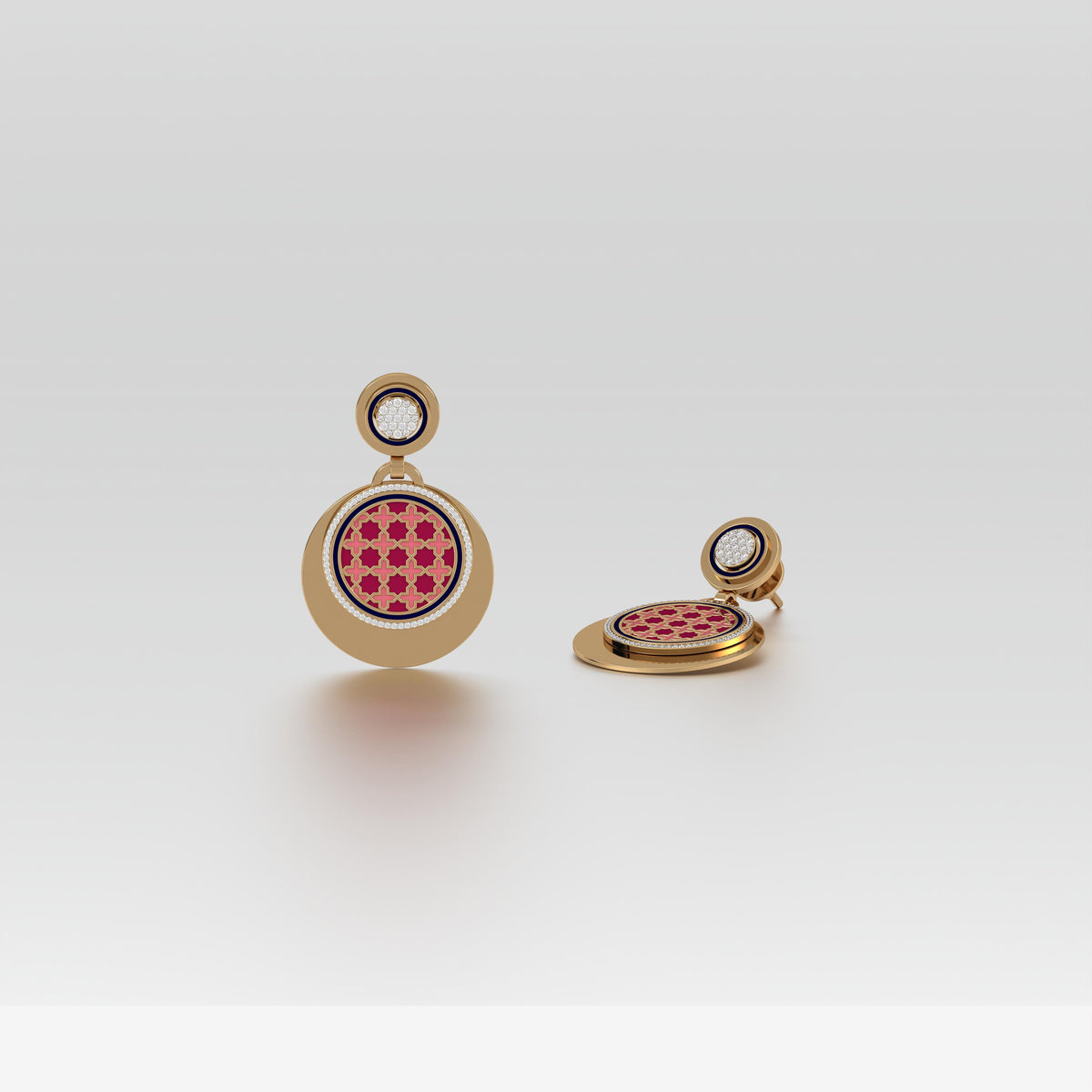 #Pattern & Color_Moroccan Zellij Cardinal Red