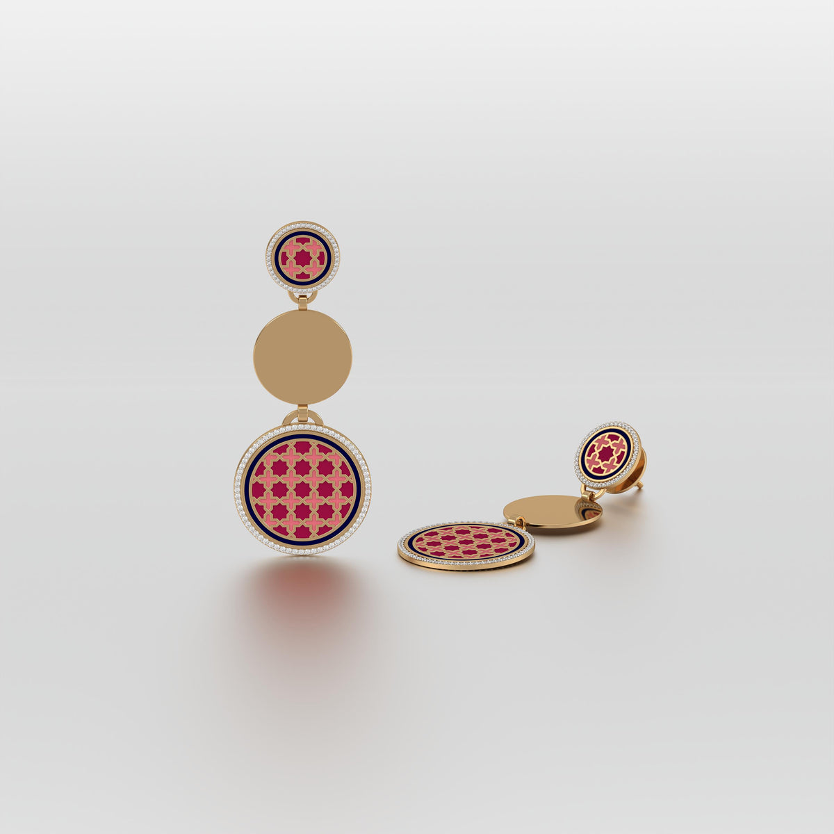 #Pattern & Color_Moroccan Zellij Cardinal Red