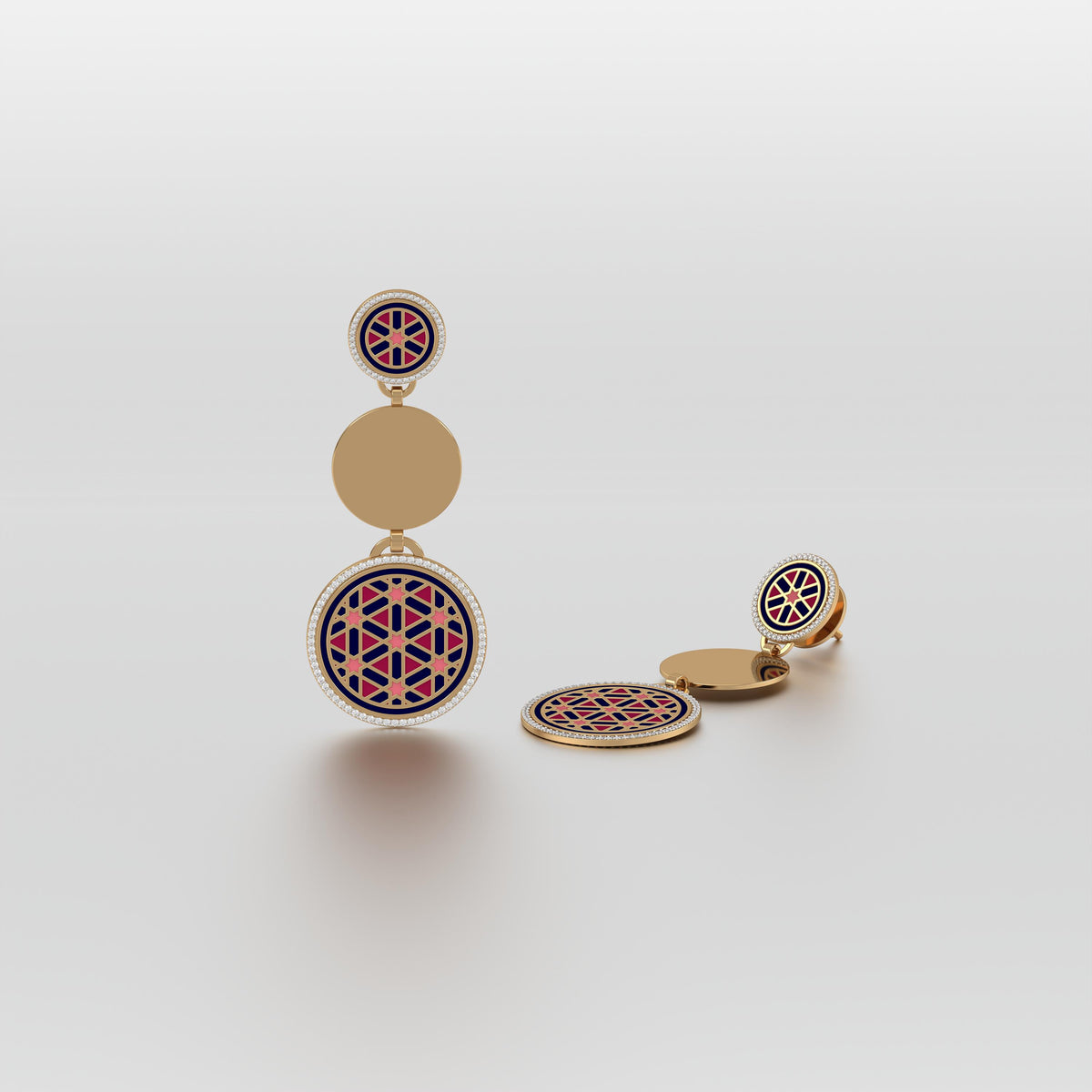 #Pattern & Color_Persian Girih Cardinal Red