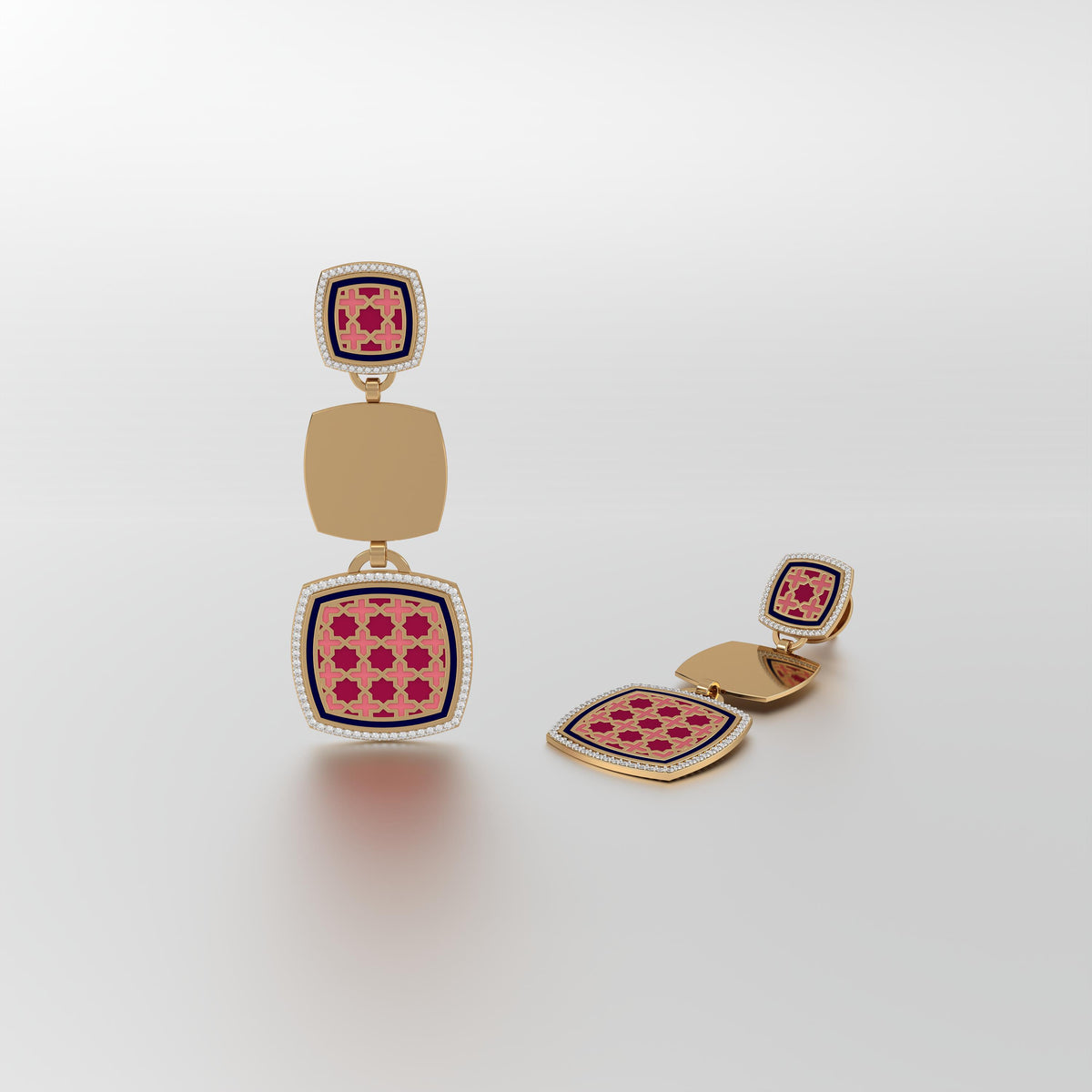 #Pattern & Color_Moroccan Zellij Cardinal Red