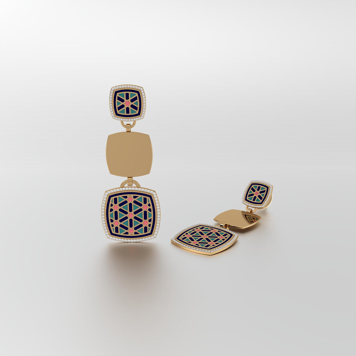 #Pattern & Color_Persian Girih Pastel Turquoise