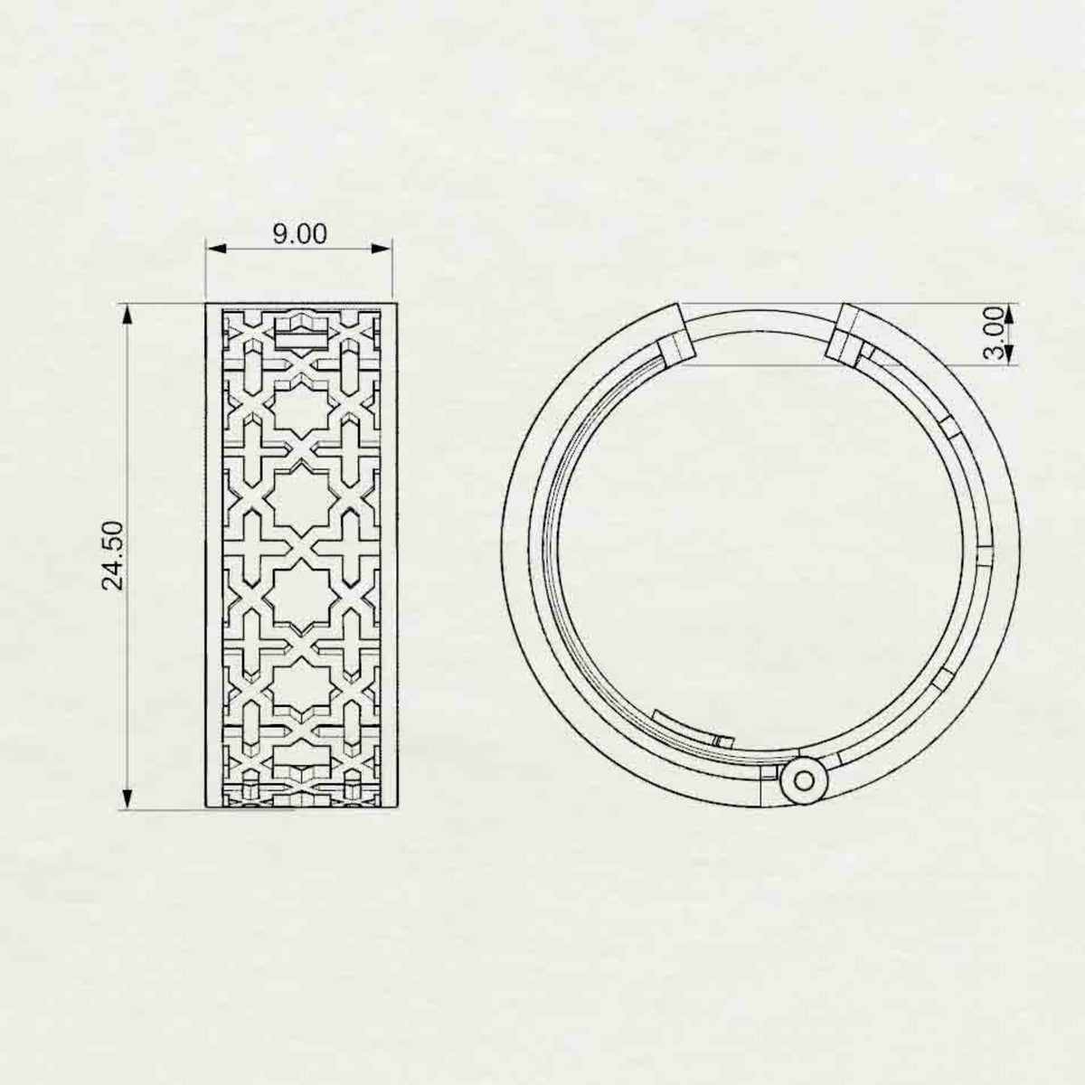 Emira Plain Gold Hoops - Large