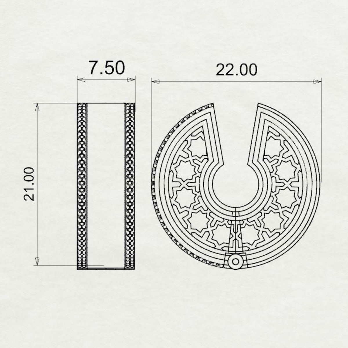 Emira Side Detail hoops small