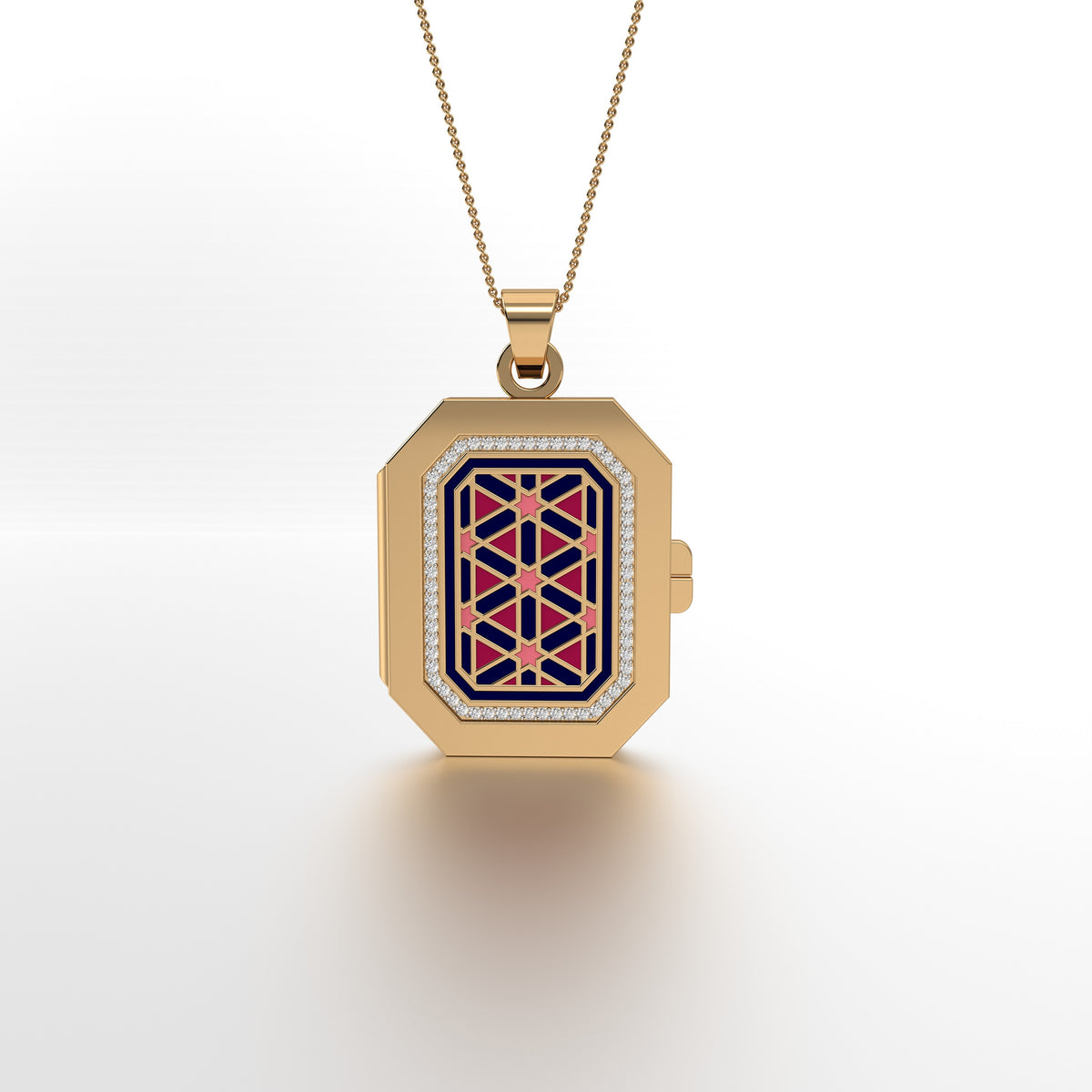 #Pattern & Color_Persian Girih Cardinal Red