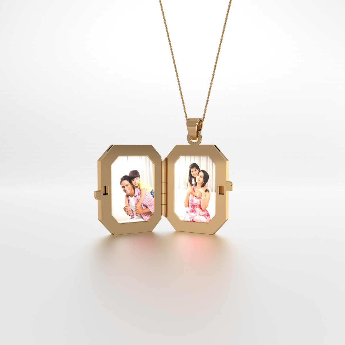 Mehr Locket - Emerald Cut Medium