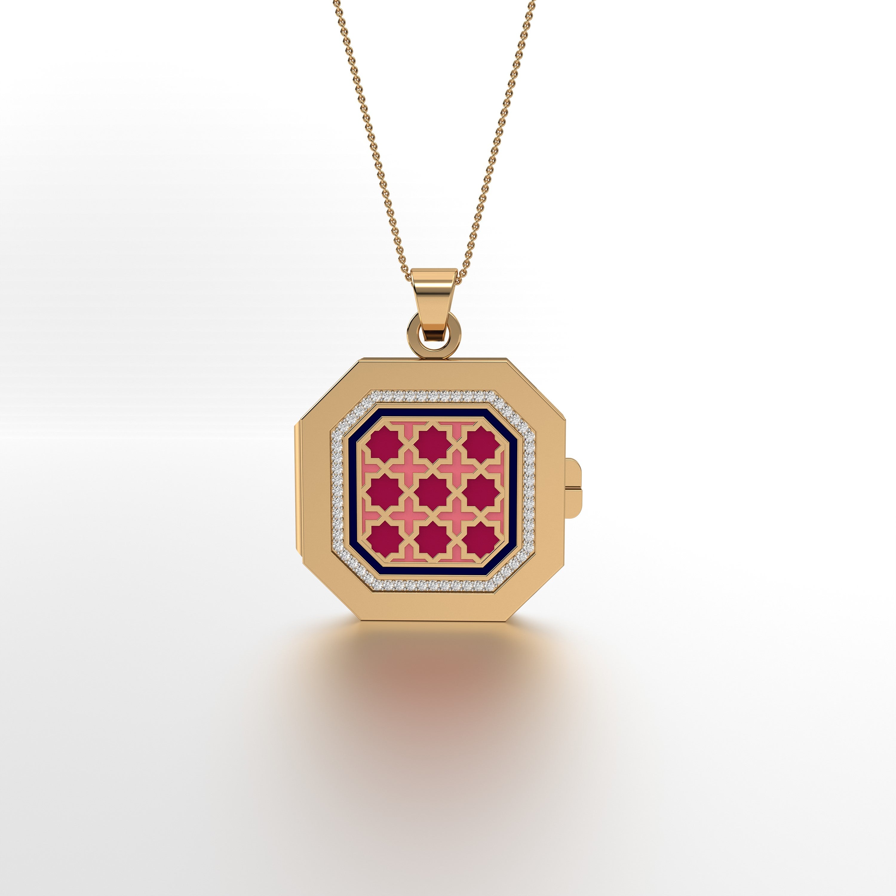 #Pattern & Color_Moroccan Zellij Cardinal Red