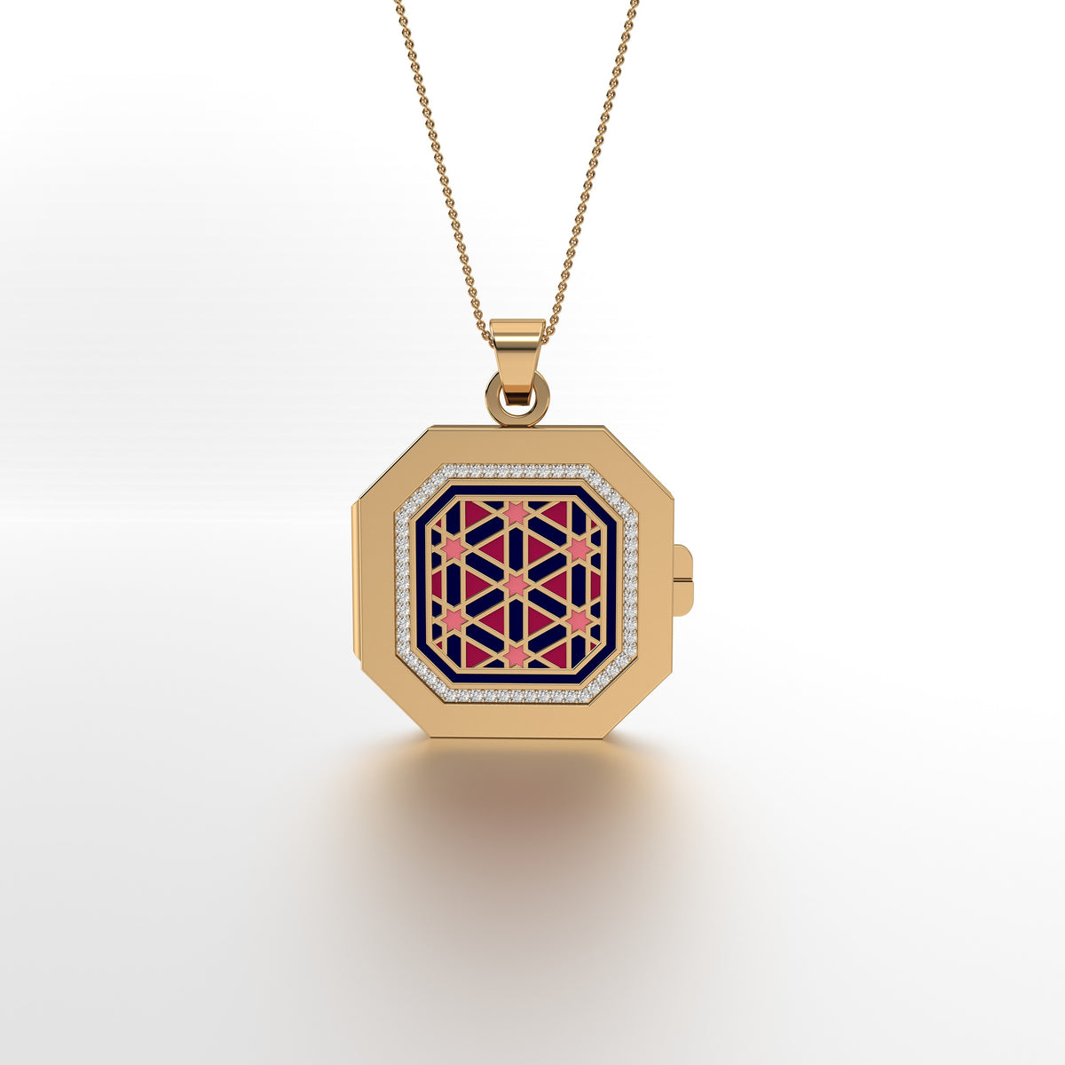 #Pattern & Color_Persian Girih Cardinal Red