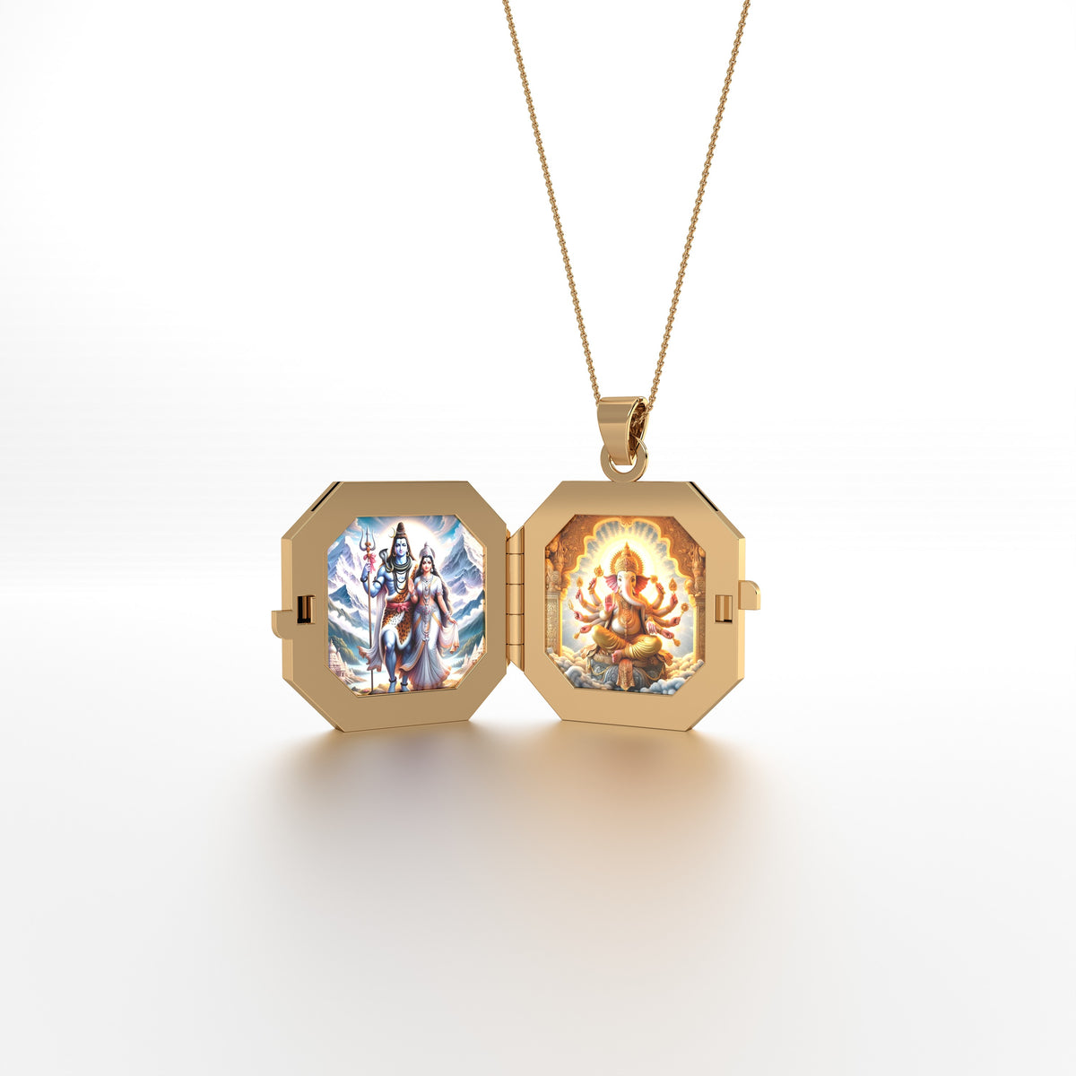 Mehr Locket - Emerald Cut Square