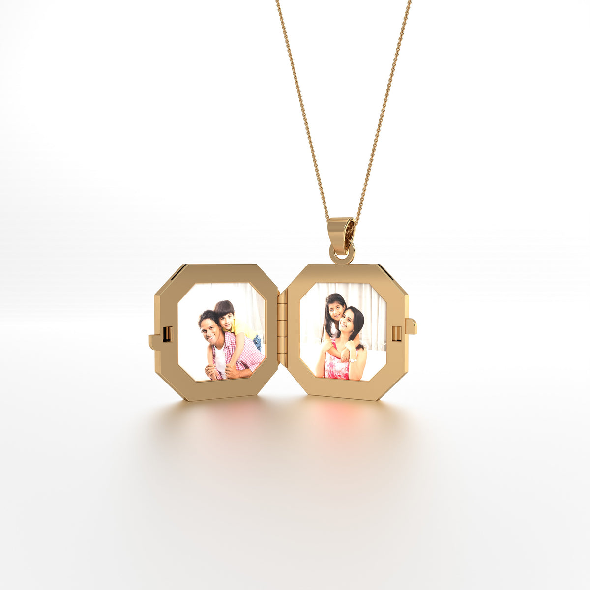 Mehr Locket - Emerald Cut Square
