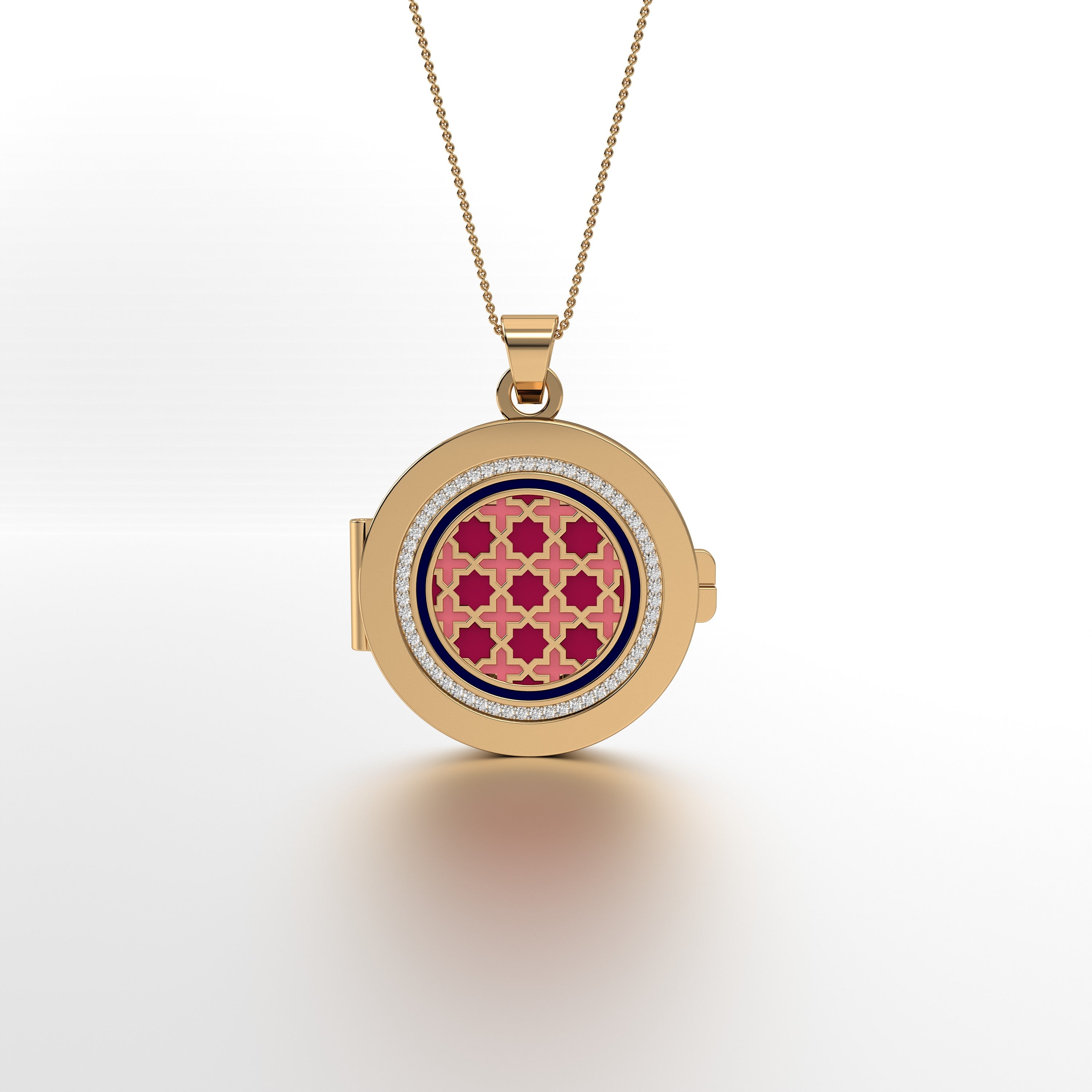 #Pattern & Color_Moroccan Zellij Cardinal Red