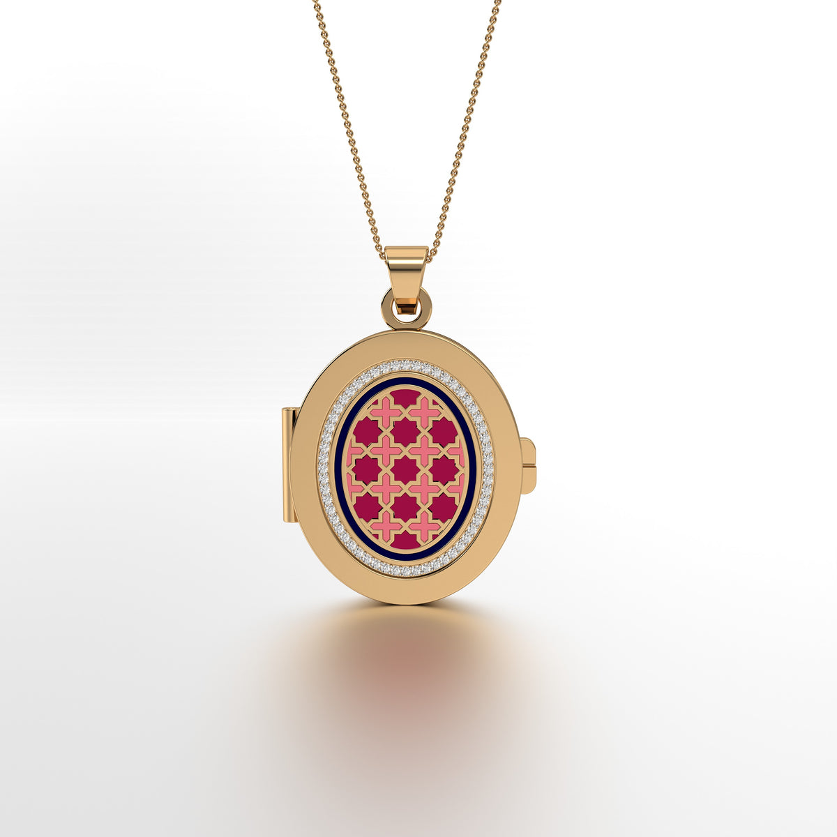 #Pattern & Color_Moroccan Zellij Cardinal Red