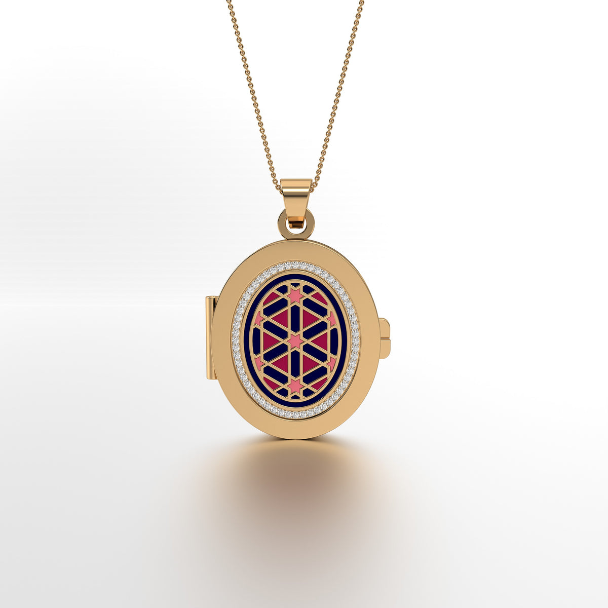 #Pattern & Color_Persian Girih Cardinal Red