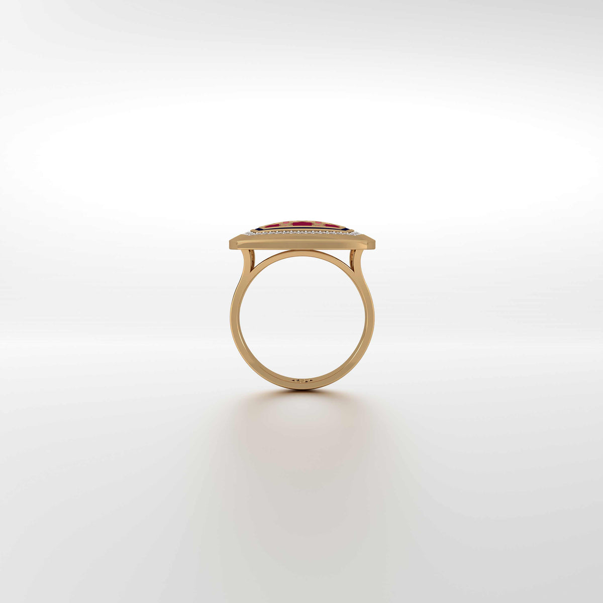 Aynur Cushion Signet Ring Medium