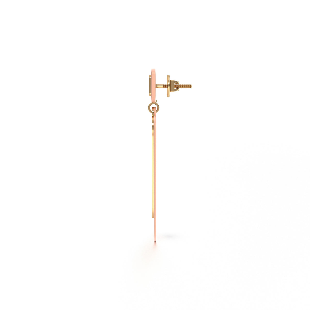 Gulsen - Plain Gold Bar Double Danglers - Medium