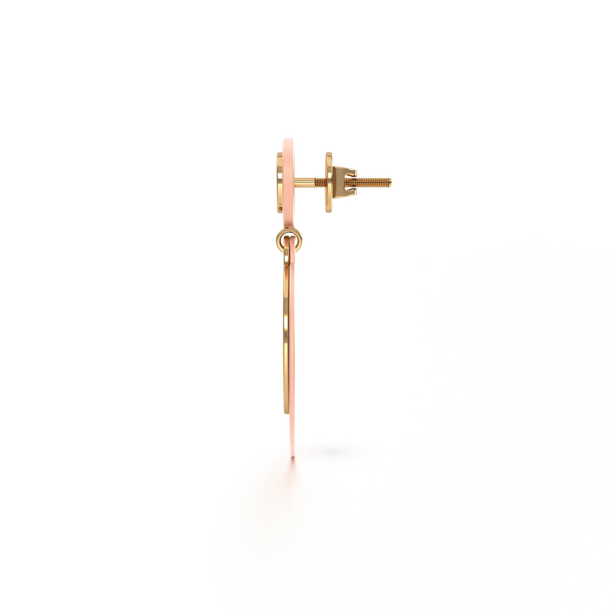 Gulsen - Plain Gold Yellow Double Danglers - Small