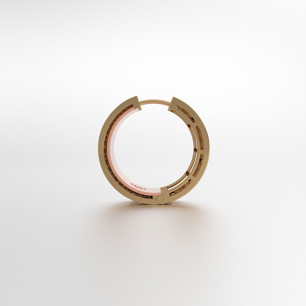 Emira Plain Gold Hoops - Large