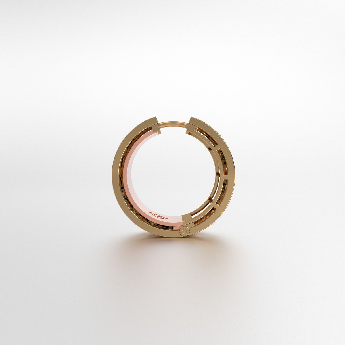 Emira Plain Gold Hoops - Medium