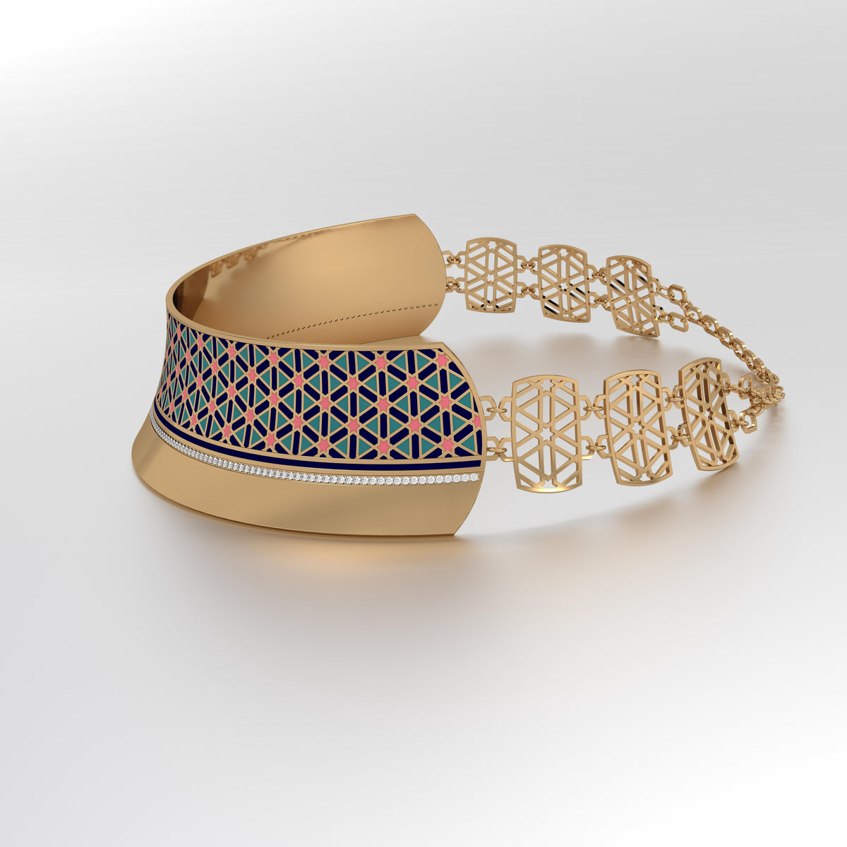 #Pattern & Color_Persian Girih Pastel Turquoise