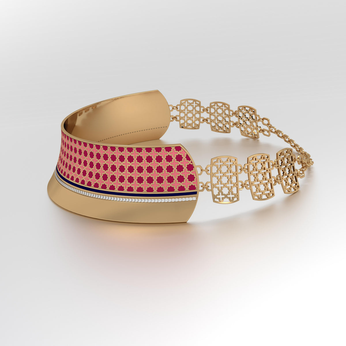 #Pattern & Color_Moroccan Zellij Cardinal Red