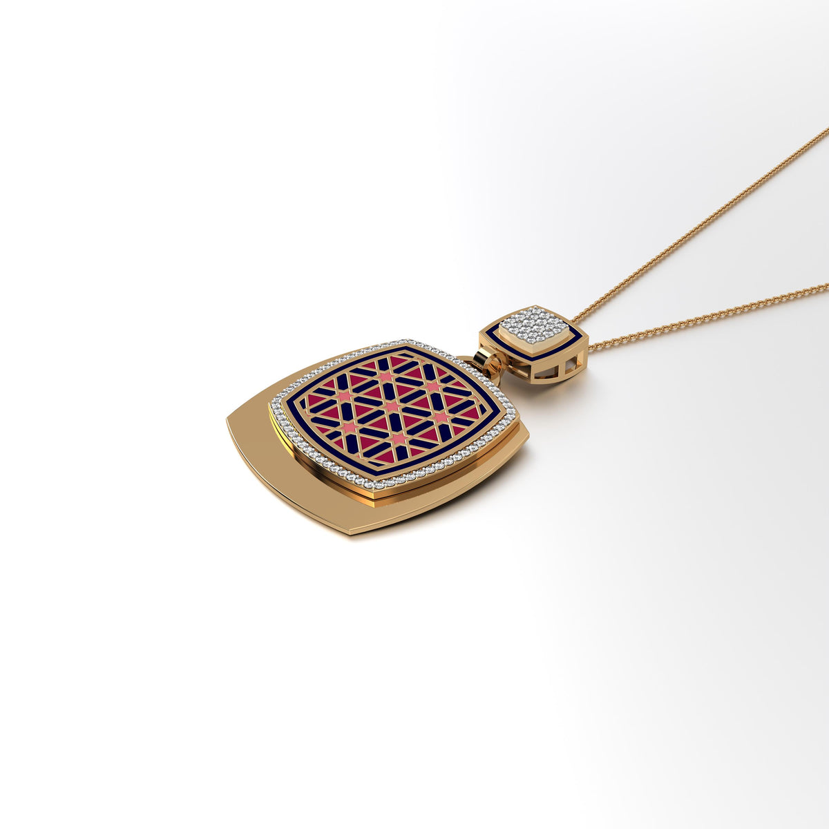 #Pattern & Color_Persian Girih Cardinal Red