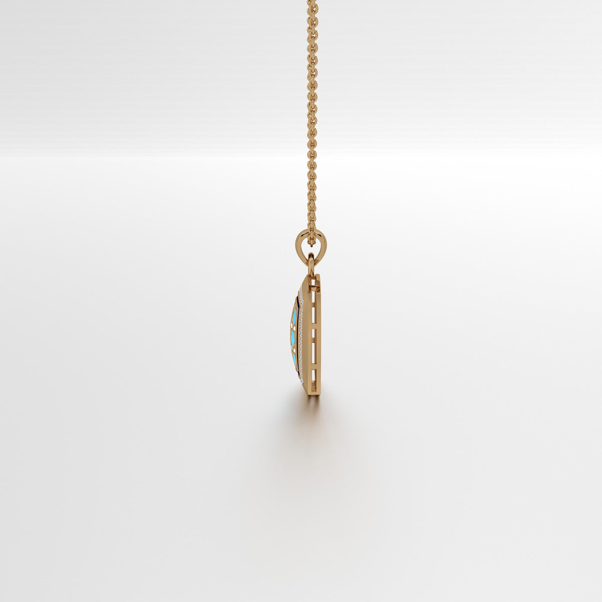 Aynur Cushion Pendant with Loop Medium